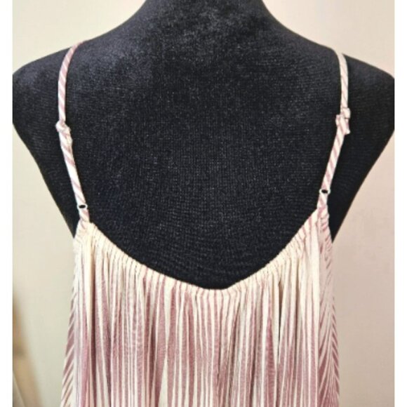 A New Day Womens Striped Rayon Maxi Dress Pockets Sleeveless Size M Casual Beach - Picture 8 of 14